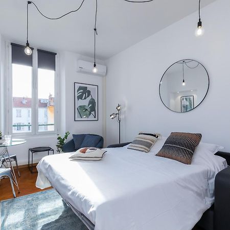 7 Medecin - Place Massena - Central 2P - Lumineux - Climatise Niza Exterior foto