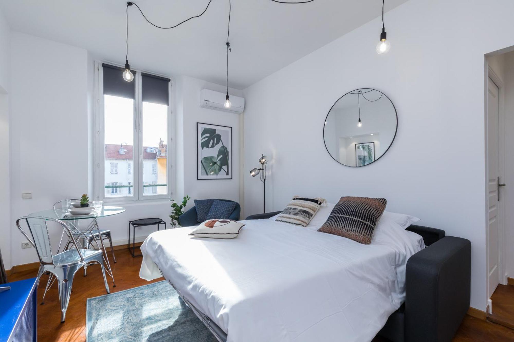 7 Medecin - Place Massena - Central 2P - Lumineux - Climatise Niza Exterior foto